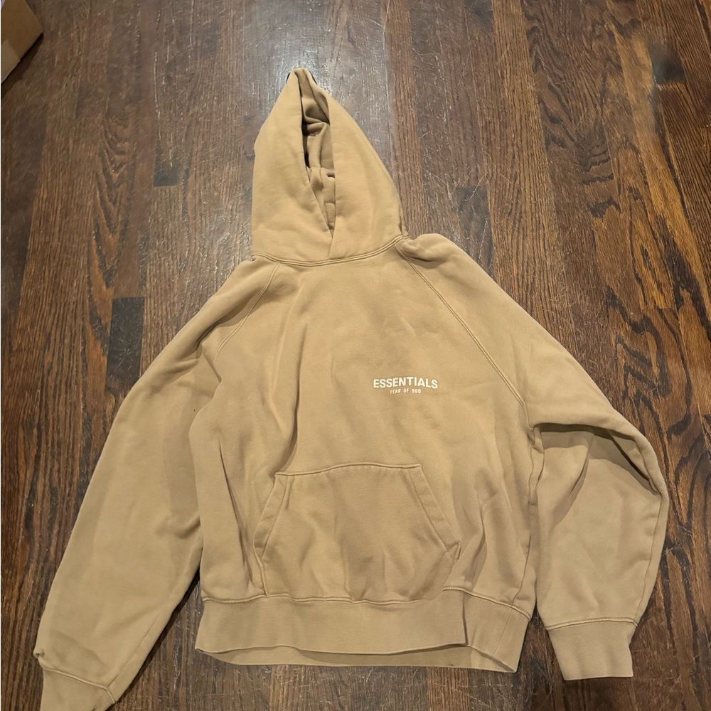 Essentials hoodie tan